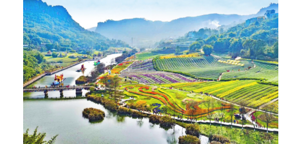 美天垃圾桶走進(jìn)花田酒地旅游景區